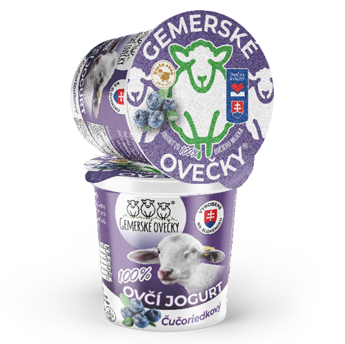 100 % Ovčí jogurt s príchuťou čučoriedky